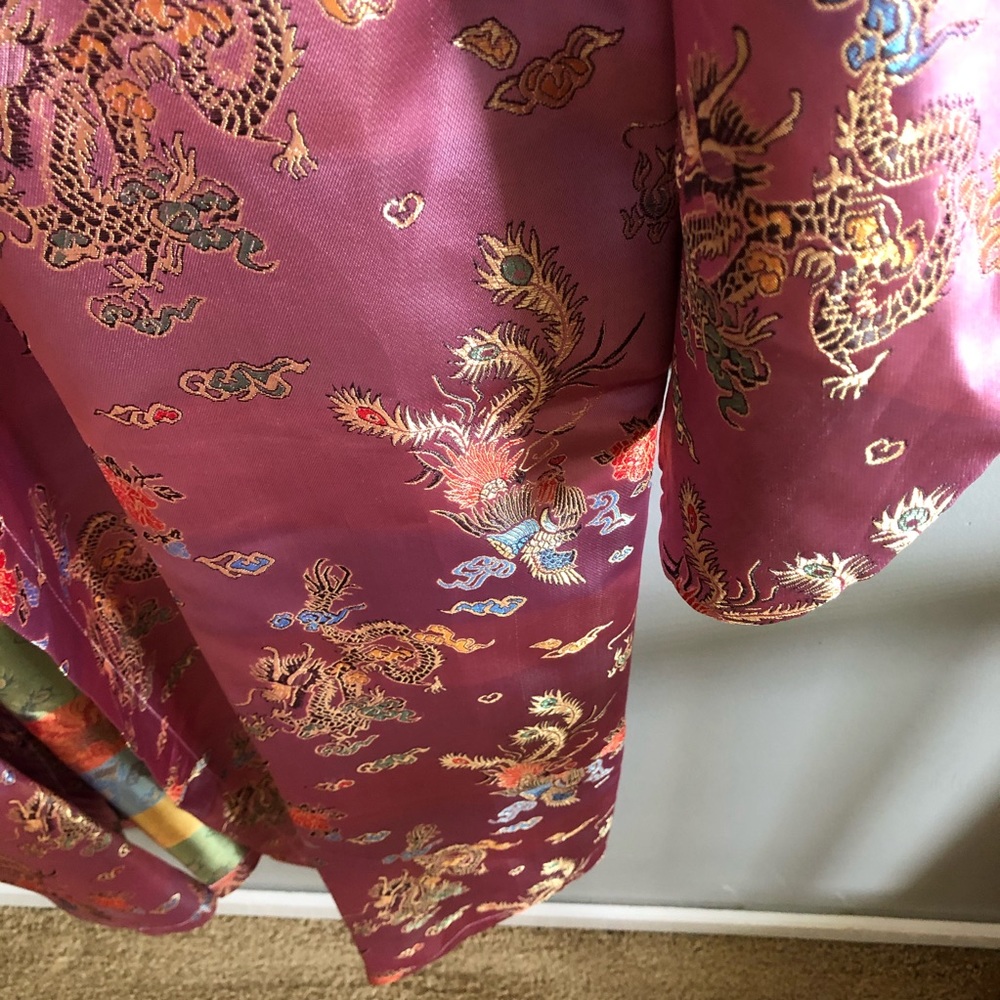 Beautiful vintage pinkish purple kimono - Picture 3 of 8